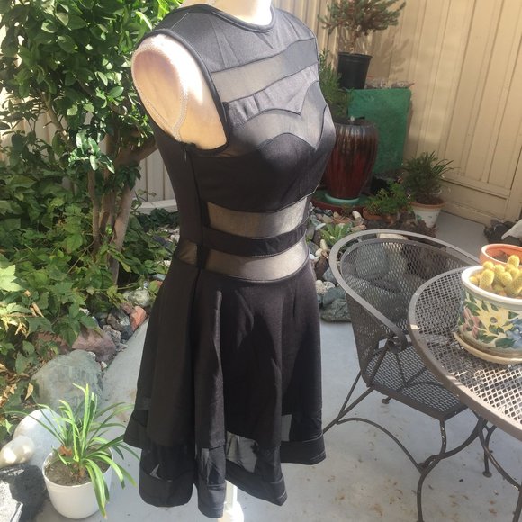 Little black dress mesh panels - Picture 3 of 9